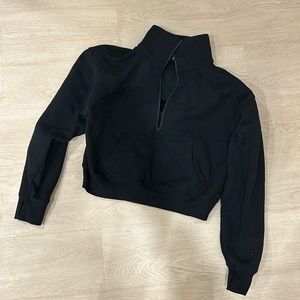 TNA cozy fleece boyfriend fit half zip